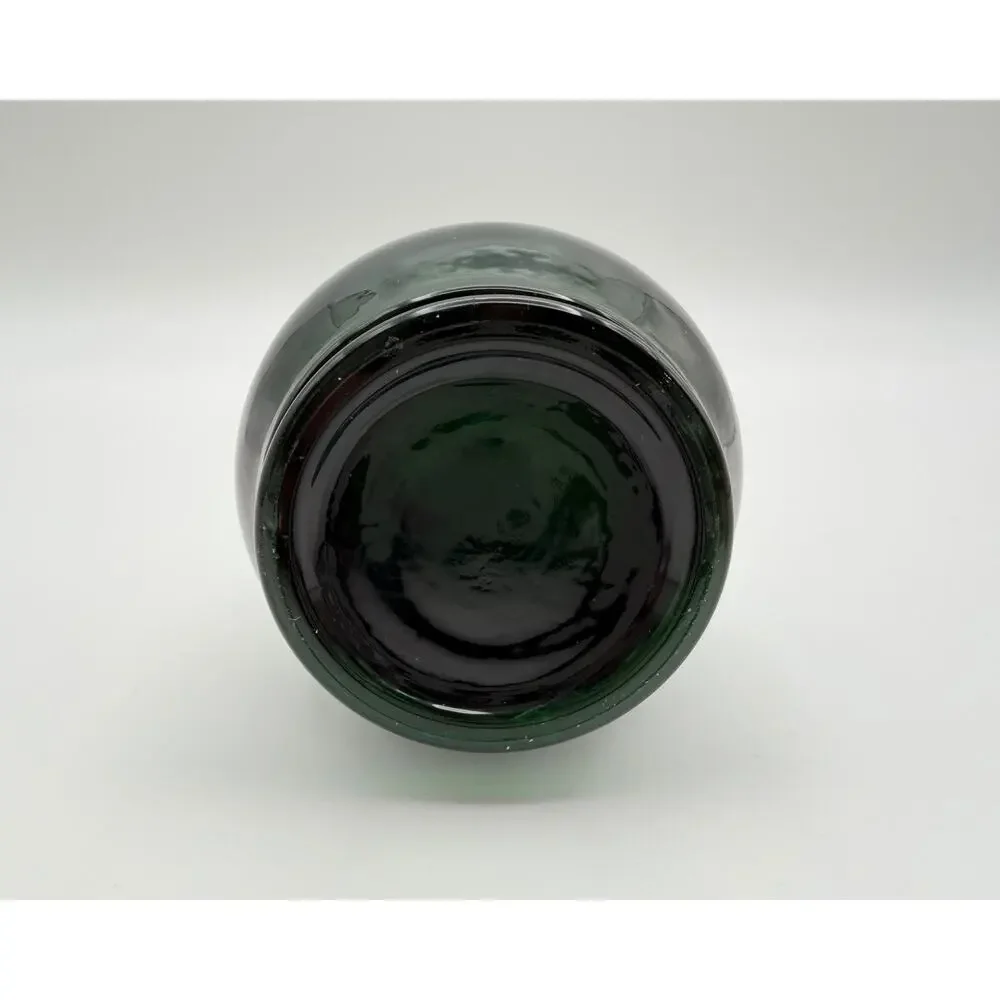 Viking Emerald Green Swung Glass Bud Vase 10.5” 35th Anniversary with Label MCM